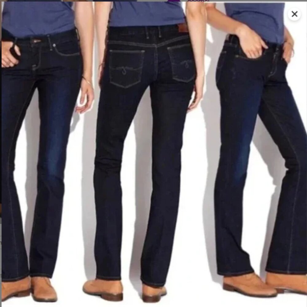 Lucky Brand The Sweet Jean Straight Dark Wash White Oak Blue Jeans Size 10 / 30